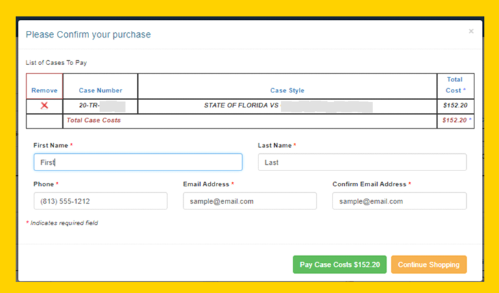 IMAGE Hover confirm purchase pop up screen