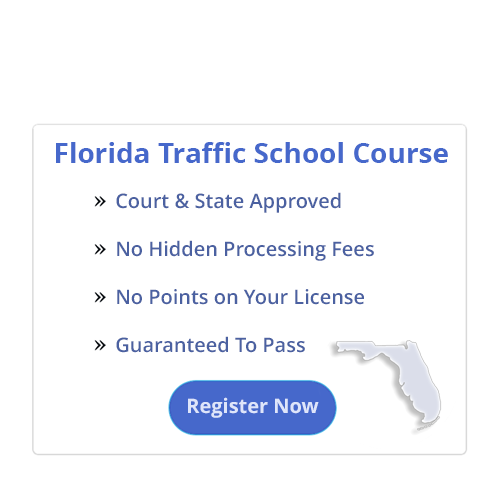 Register for an online Florida 4-hour traffic school class.