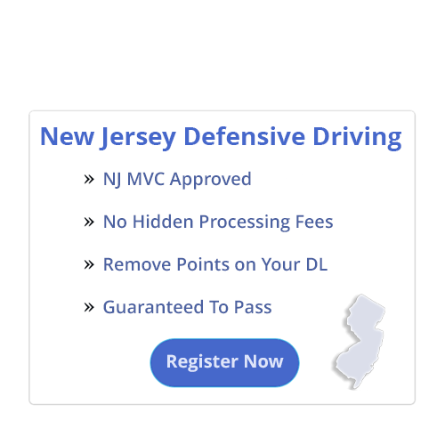Register for an online New Jersey 6-hour driver safety class.